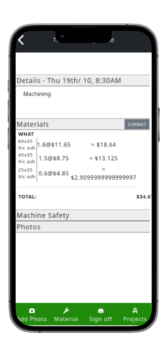 Materials Checklist